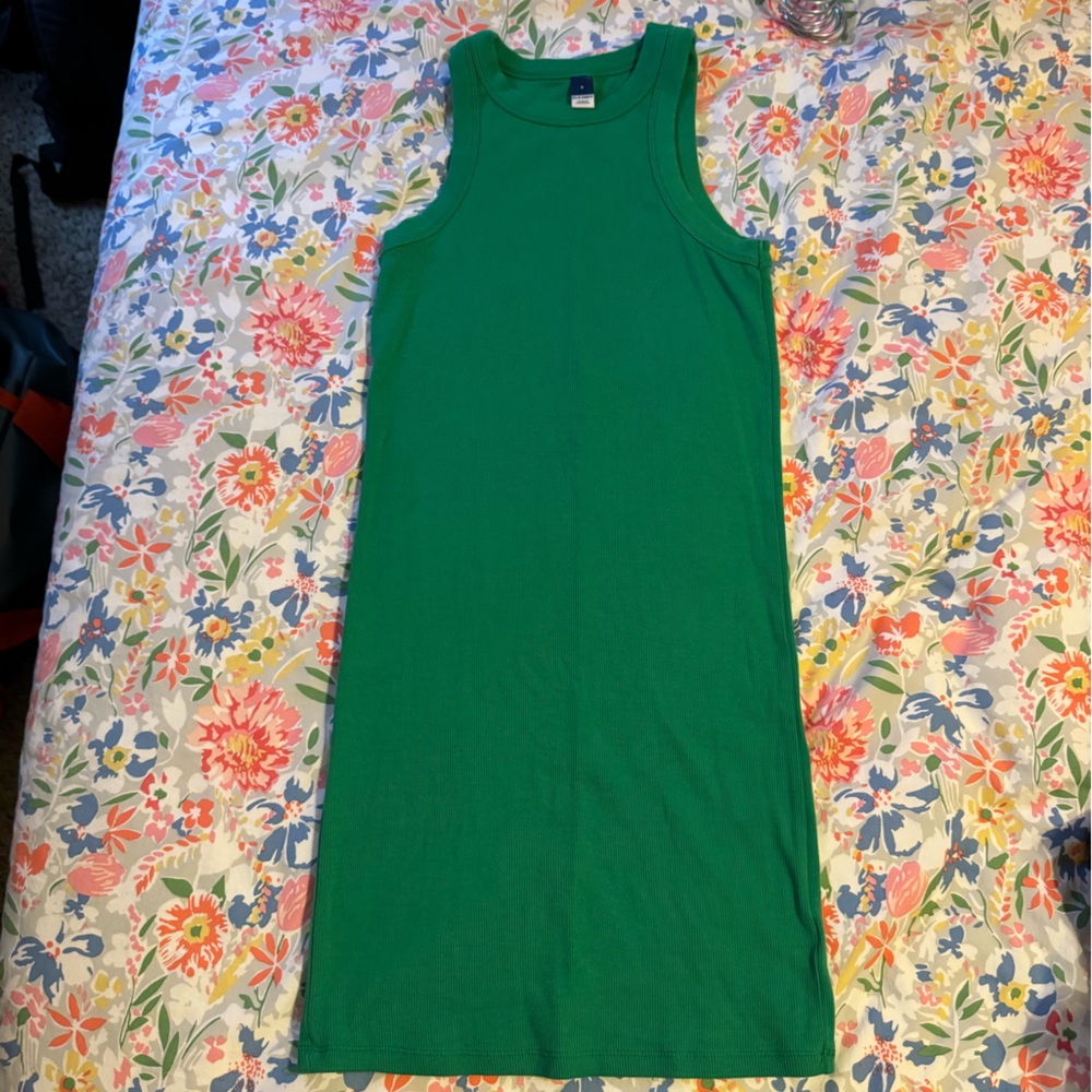 Old Navy Green Ribbed dress